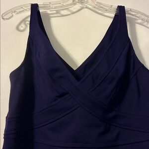 Elegant Purple Sleeveless Dress